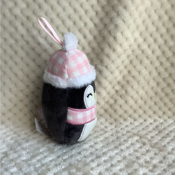 Squishmallow Luna Penguin in pink hat Stuffed animal plush toy - Picture 4 of 7